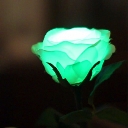 GRACE ROSE（グレイスローズ）：グリーン 水に反応してふわりと光るバラの花　電池交換して繰り返し使えるタイプ