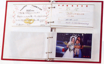 ゲストブック 芳名帳 結婚証明書 カード式ゲストブック カード追加 10枚セット